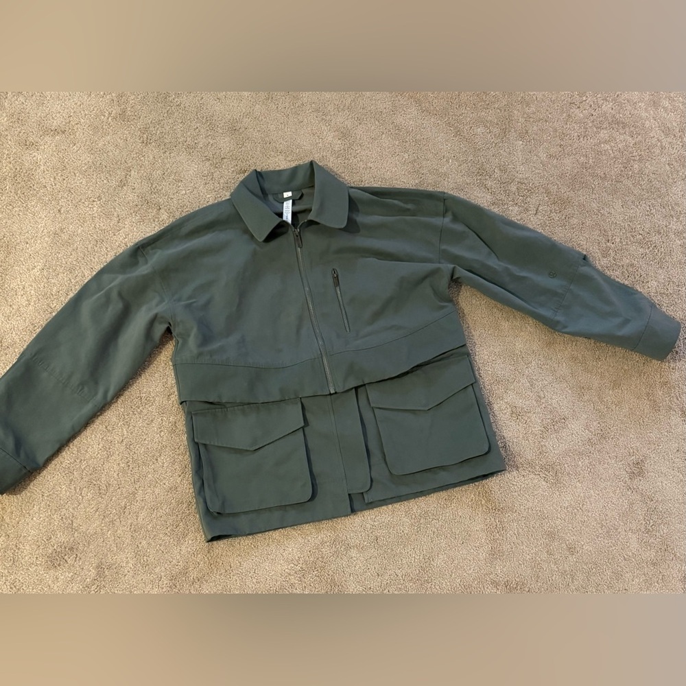 Rare Lululemon Glyde 2-in-1 Adaptable Jacket Coat Dark Forest Size M NWOT - Picture 9 of 12